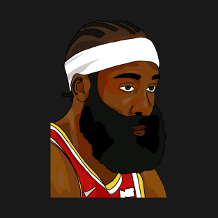 James Harden in Cornrows T-Shirt