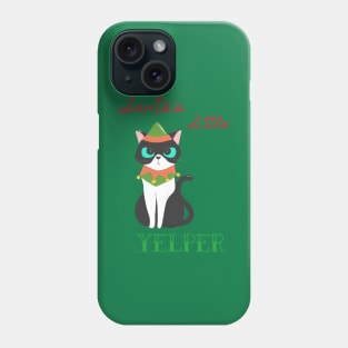 Santa's Little Yelper Christmas Cat Phone Case