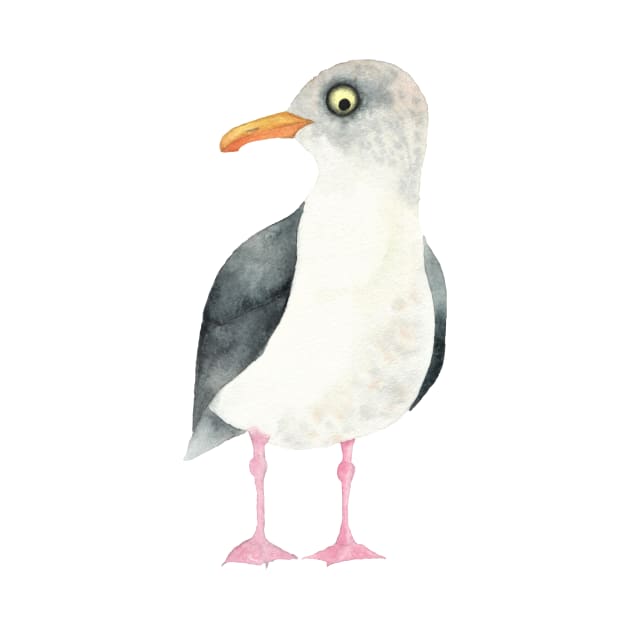 Cheeky Seagull by Piper Prints