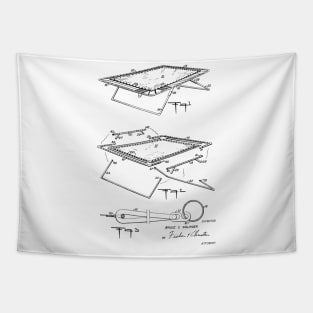 Trampoline Vintage Patent Hand Drawing Tapestry