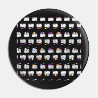 Film Slate Pride - Seamless Pattern Pin