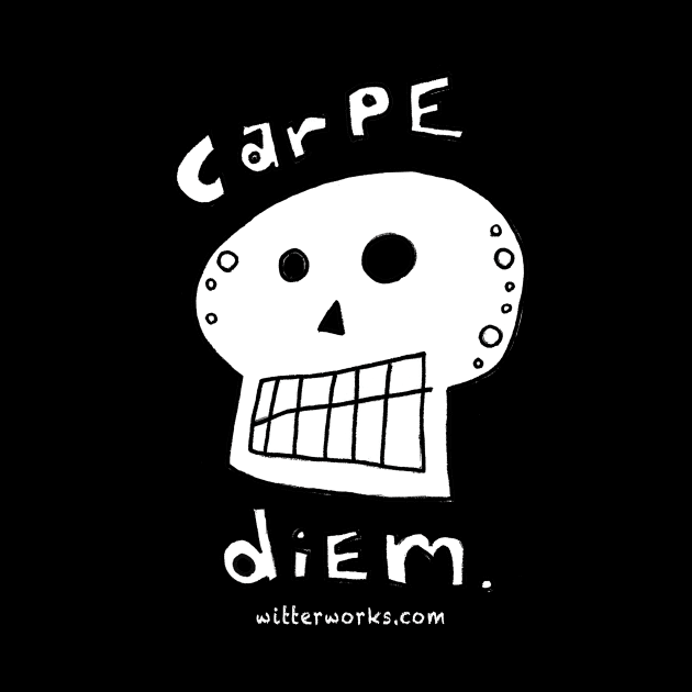 Carpe Diem Skull by witterworks