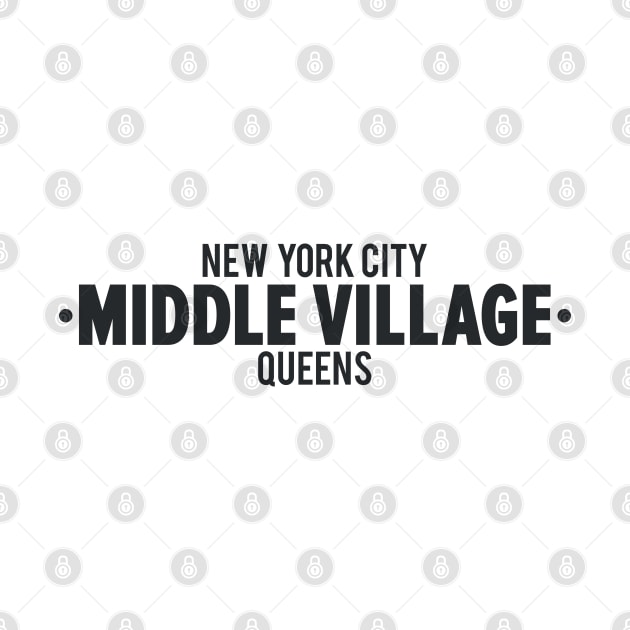 Middle Village Queens Logo A Minimalist Tribute to Suburban Serenity