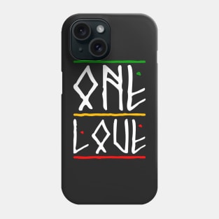 One Love Rasta Colors Reggae Phone Case