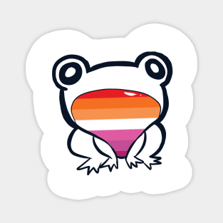 Lesbian (WLW) Pride Frog Magnet