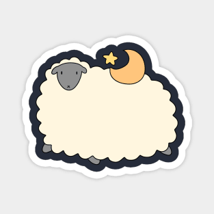 Star and Moon Sheep Magnet