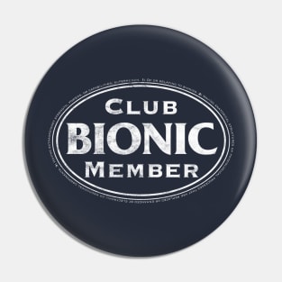 Bionic Club Member in White/Distressed Pin