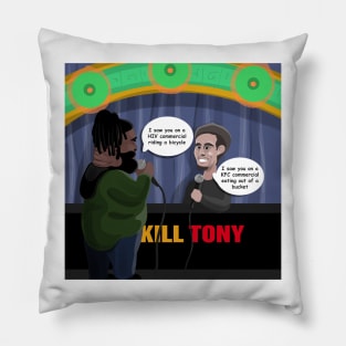 David Lucas & Tony Hinchcliffe Roasting Eachother - Kill Tony Podcast Merch & Gifts Pillow