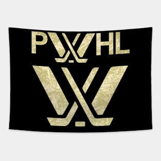 Pwhl Logo Distressed effect Tapestry