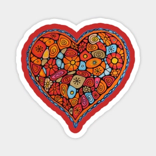 Mosaic Heart Magnet