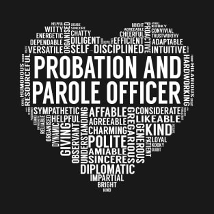 Probation And Parole Officer Heart T-Shirt