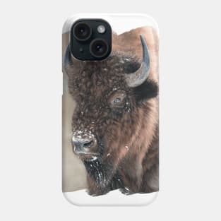 American Bison Portrait Phone Case