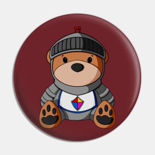 Knight Teddy Bear Pin