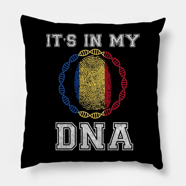 Romania  It's In My DNA - Gift for Romanian From Romania Pillow by Country Flags