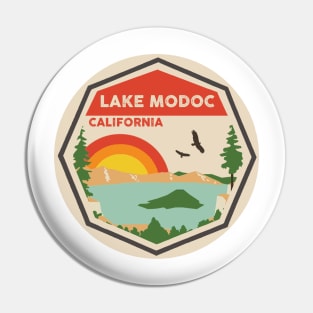 Lake Modoc California Colorful Scene Pin