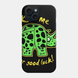 Kiss My Lime Spotted Rhino for Good Luck Phone Case