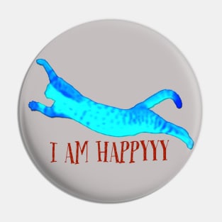 I am Happy cat Pin