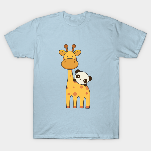 Giraffe and Panda are kawaii cute - Giraffe - T-Shirt | TeePublic