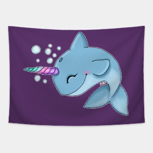 Bubbly Narwhal Tapestry