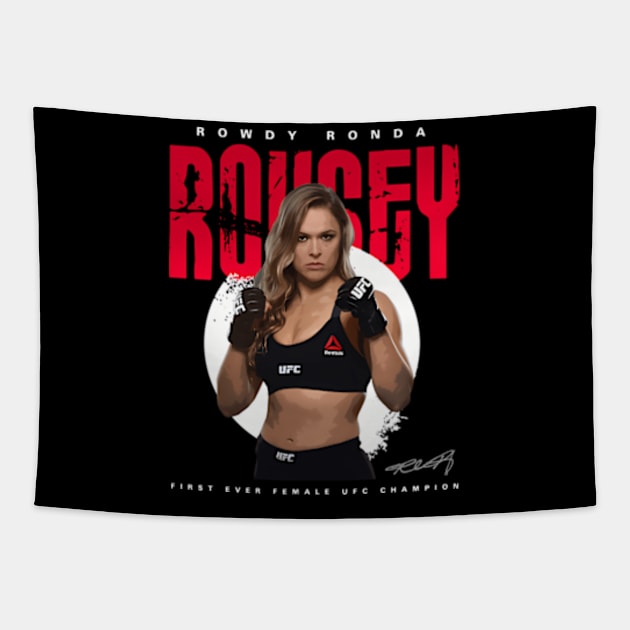 Ronda Rousey Ufc Tapestry by binchudala