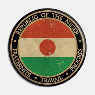 Vintage Republic of the Niger Africa African Flag Pin