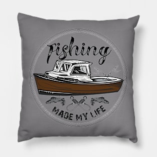 Fishing T-shirt Pillow