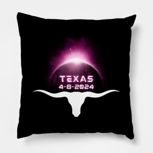 America Totality 04 08 24 Total Solar Eclipse 2024 Texas Pillow