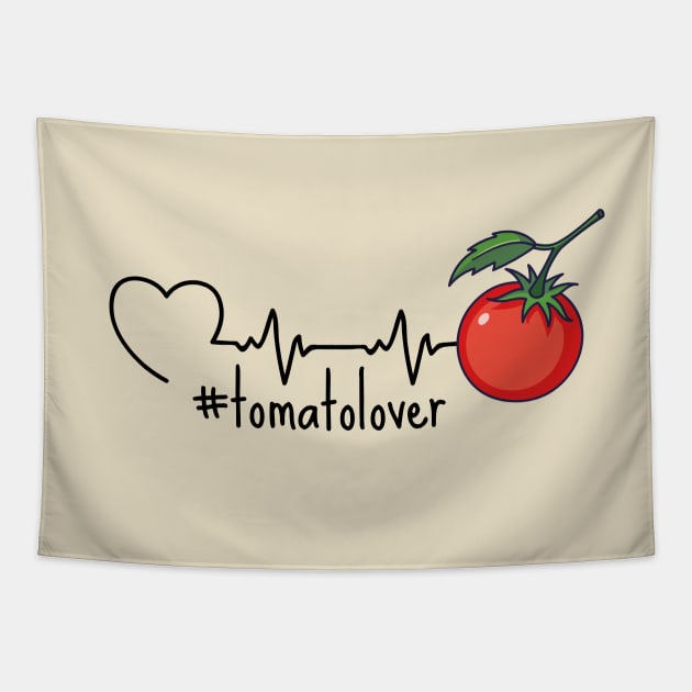 Tomato In A HeartBeat Tapestry by DesignArchitect