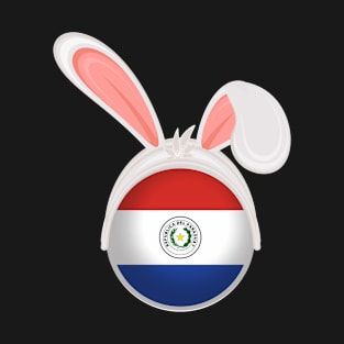 happy easter Paraguay bunny ears flag cute designs T-Shirt