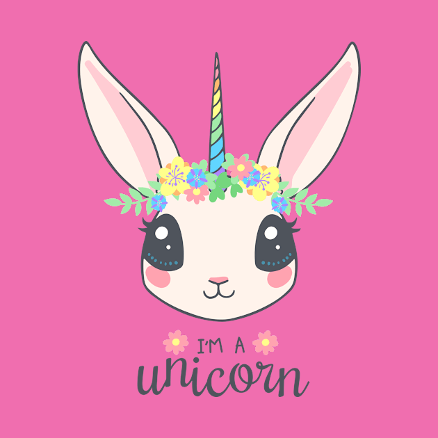 Rabbit Unicorn by Miss Santa's Store