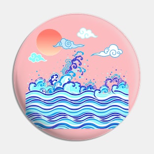 waves Pin