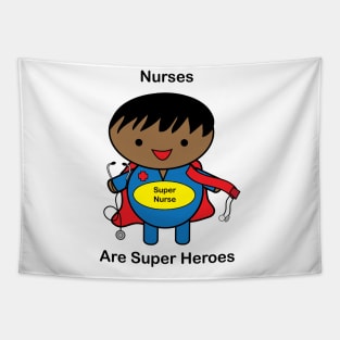 Nurse Male Black Super Hero Tapestry