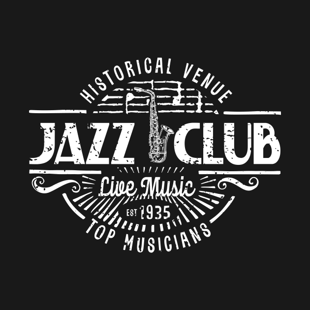 Retro Jazz Club Vintage Style by jazzworldquest