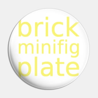 brick minifig plate Pin