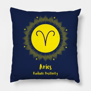 Aries Radiate Positivity Pillow