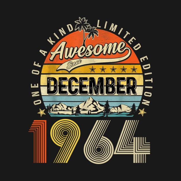 Awesome Since December 1964 Vintage 59th Birthday by Mhoon 