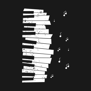 Piano keys and notes T-Shirt