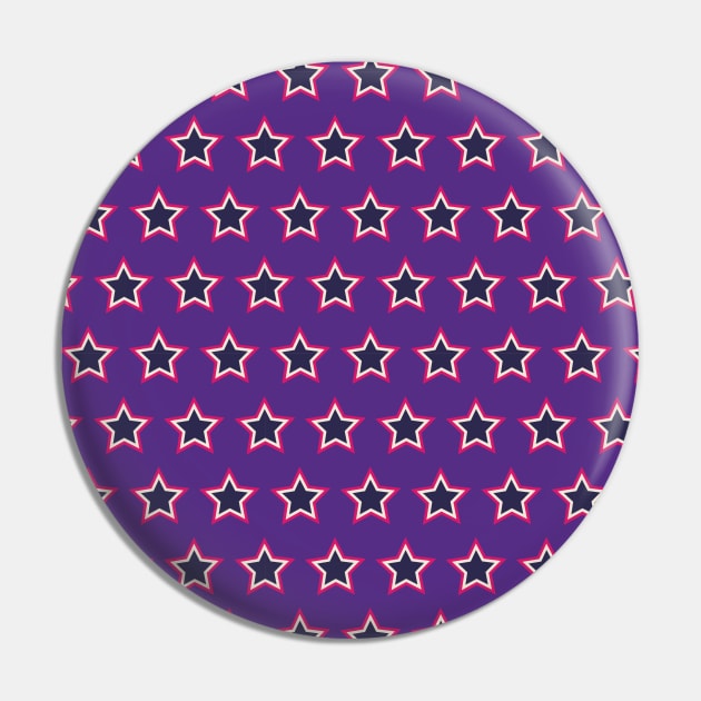 Ahmad | Colorful Stars Pattern Pin by jeeneecraftz