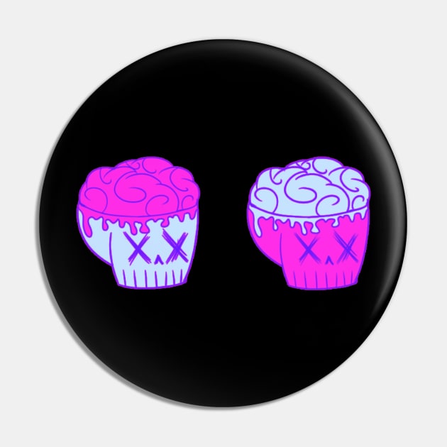 Neon Skulls Pin by Sleepy Buni