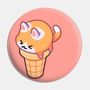 Ginger Ice Cream Pin