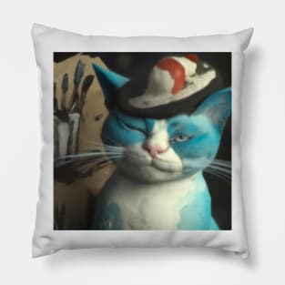 Cheshire Smurf Cat Pillow