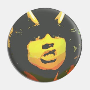 AC/DC Retro Pop Art Poster Pin