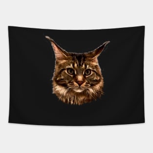 Tucker 2 -  Cute Graphic Maine Coon Cat Tapestry