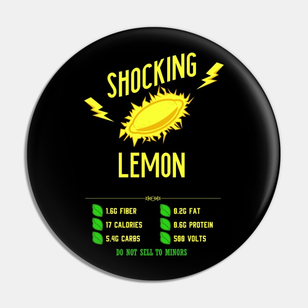 Shocking Lemon v2 Pin by HCreatives