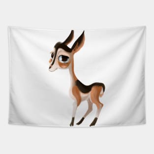 Cute Antelope Drawing Tapestry