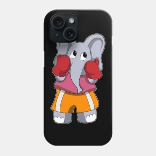 Elephant as Boxer with Boxing gloves Phone Case