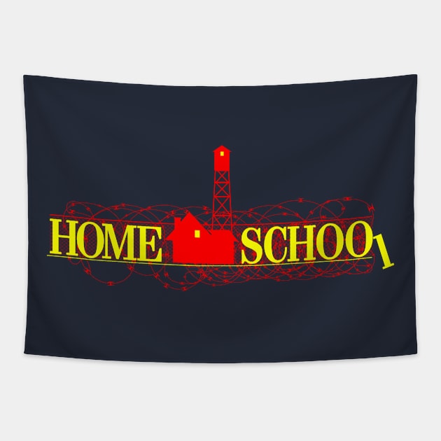 Home School (Alone) Tapestry by Sharkshock