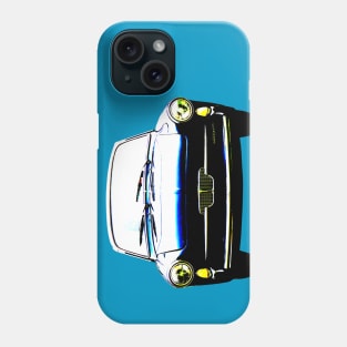 Autobianchi Bianchina 1960s classic car high contrast Phone Case