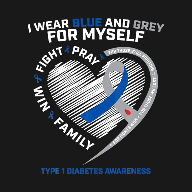 1D Son Daughter Diabetic Juvenile Ype 1 Diabetes Awareness by Hot food