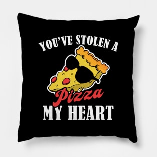 You've Stolen A Pizza My Heart - Pizza Valentines Day Pillow